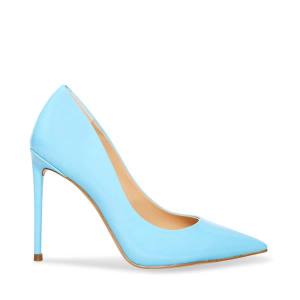 Steve Madden Vala Baby Patent Women's Heels Blue | SM-921BC