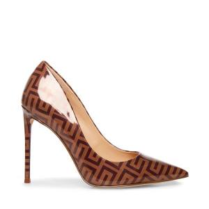 Steve Madden Vala Camel Women's Heels Brown | SM-920JC