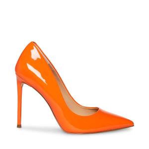 Steve Madden Vala Patent Women's Heels Orange | SM-821WF