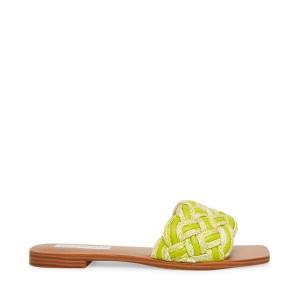 Steve Madden Zorya Lime Women's Sandals Light Green | SM-798EQ